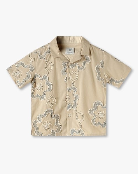 KB TEAM SPIRIT Boys Embroidered Tailored Fit Shirt
