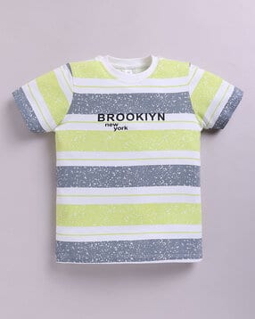 giniekids Boys Striped Regular Fit T-shirt-picture-31