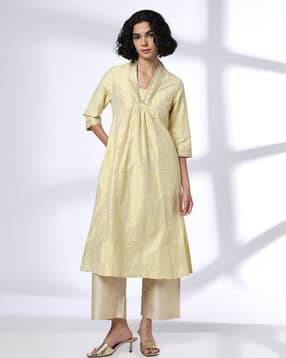 avaasa mix n' match Women Printed A-Line Kurta with Insert Pocket-picture-12