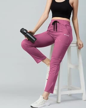 popmantra Women Straight Track Pants with Elasticated Drawstring-picture-13