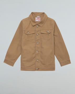 Boys Denim Jacket with Flap Pockets -image-47