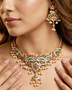 lucky jewellery Women Ethnic Stone Jewellery Set-picture-28