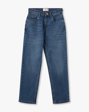 lee cooper Boys Lightly Washed Wide-Leg Jeans-picture-14