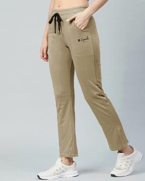 Popmantra Women Straight Track Pants with Insert Pockets