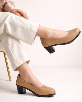 stylestry Women Slip-On Block-Heeled Pumps -picture-4