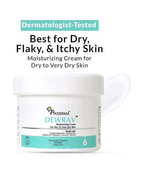 Fixderma Dewrav Moisturizing Cream for Face and Body Deeply Hydrates Dry to Very Dry Skin