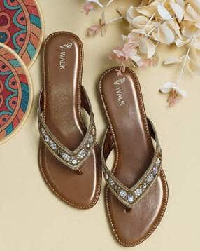 v walk Women Open Toe Slip-On Flat Sandals-picture-32