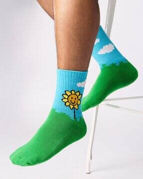 the souled store Men Printed Cotton Socks-picture-25
