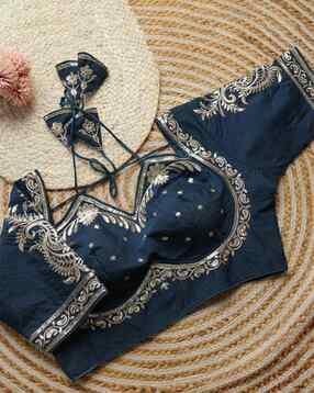indie picks Embroidery Back Open Blouse-picture-32