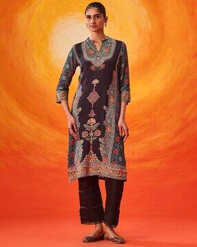 lakshita Women Floral A-line Kurta-picture-11