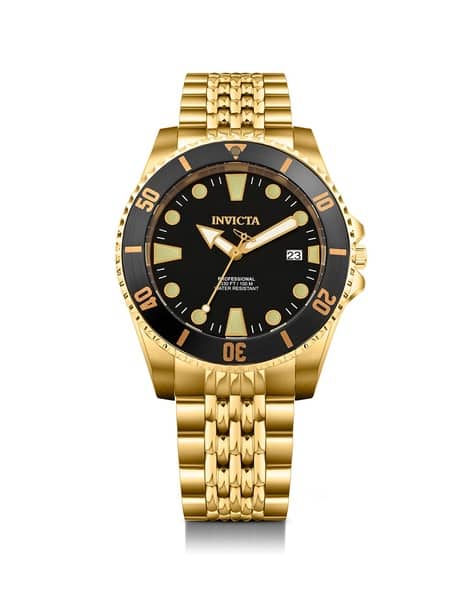 Invicta Men Automatic Gold Bracelet Style Watch - 39758