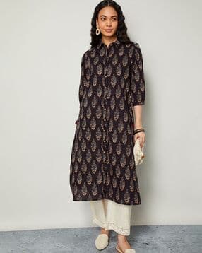melange by lifestyle  Women Printed Cotton Kurta-picture-48