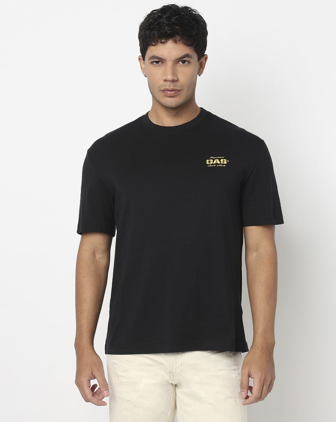 Regular Fit Crew-Neck T-Shirt with Signature Branding
