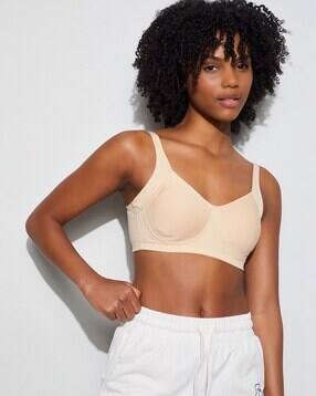 Half Coverage Cotton Bra-image-4