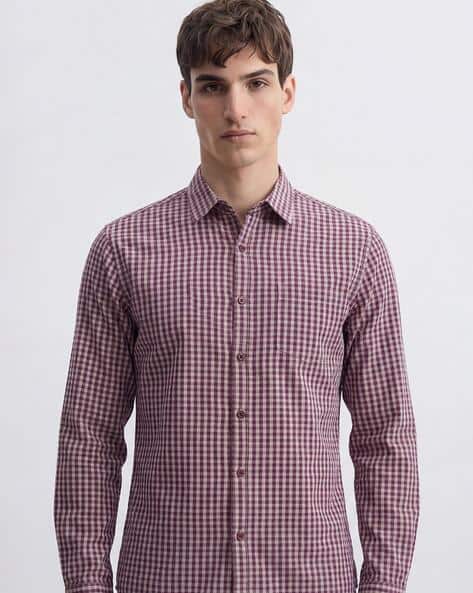 Ketch Checked Regular Fit Cotton Shirt
