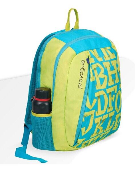 PROVOGUE Men Typographic Print Backpack with Adjustable Strap