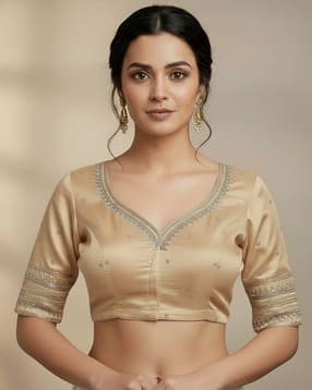indie picks Embroidery Front Open Blouse-picture-14