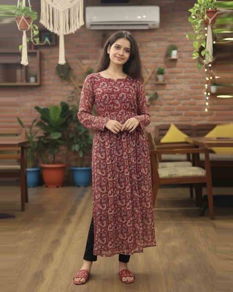 Nyrika Women Printed Flared Kurti