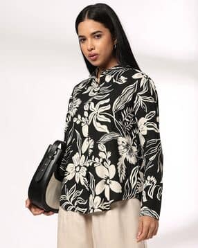 fig Women Floral Print Regular Fit Shirt-picture-16