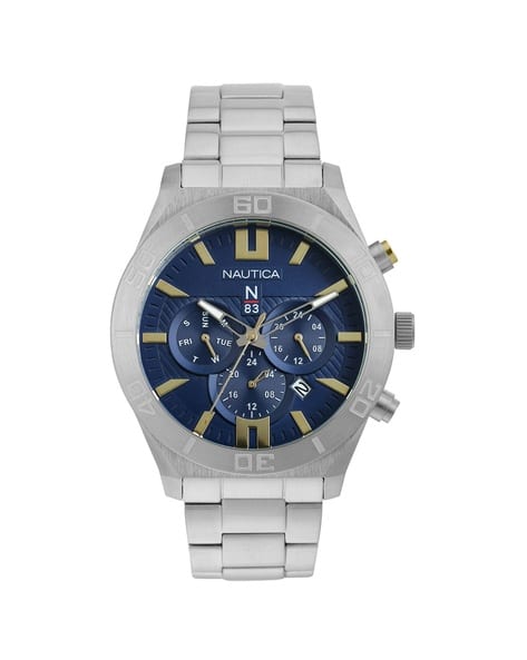 NAUTICA Men Chronograph Wrist Watch with Tang Buckle Closure-NAPMYF333
