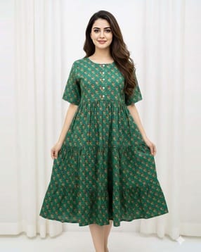 kumar creation Women Floral A-line Dress-picture-47