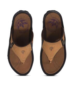 woodland Men Patterned T-Strap Sandals-picture-11