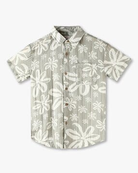 lee cooper Boys All-Over Floral Print Relaxed Fit Shirt-picture-42