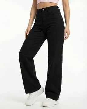 buda jeans co Women High-Rise Wide Leg Straight Jeans-picture-23