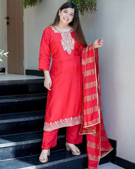 HB VENTURE Embroidery Straight Kurta Set