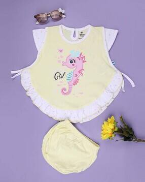 Printed Dress with Bloomers set-image-22