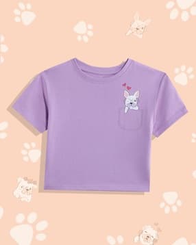 mothercare Girls Graphic Print Oversized Round-Neck T-Shirt-picture-31