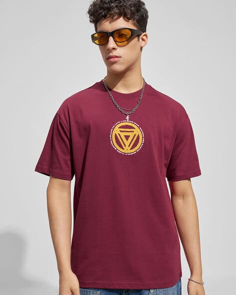 Super Store By Highlander Men Graphic Print Relaxed Fit Round-Neck T-Shirt