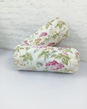Pack of 2 Floral Print Bolsters with Zip-Closure-image-30