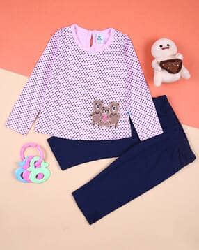 v-mart Polka-Dot Crew-Neck Set-picture-42