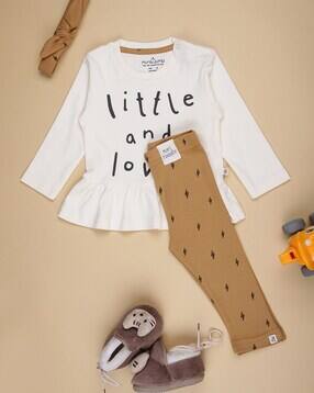 v-mart Typographic Print Round-Neck Set-picture-11