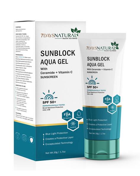 7DAYSNATURAL Aqua Gel Sunscreen Lightweight Hydration Shield