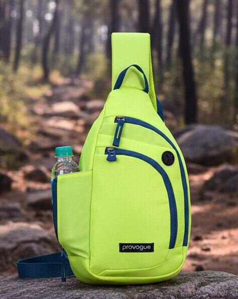 PROVOGUE Blot Glow Lime Polyester Sling Bag - Single