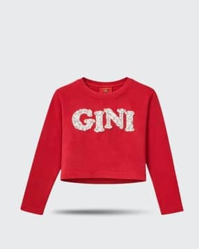 Girls Patch-Work Regular Fit Top-image-30