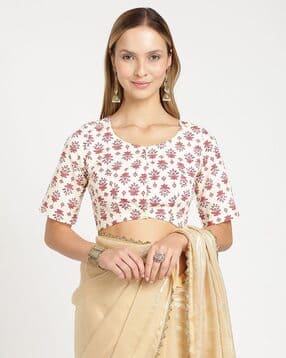 naidu hall Women Paisley Front Open Blouse-picture-37