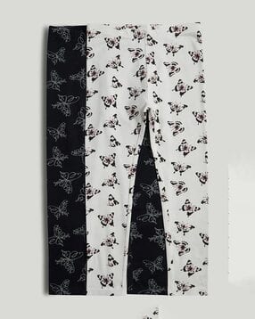 mothercare Girls Pack of 2 Flutter & Bloom Print Leggings-picture-16