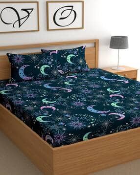 cg homes Cotton Double Printed 1 Bedsheet with 2 Pillow Covers-picture-16