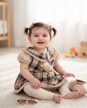 v-mart Peter Pan Collar Checked Set-picture-51