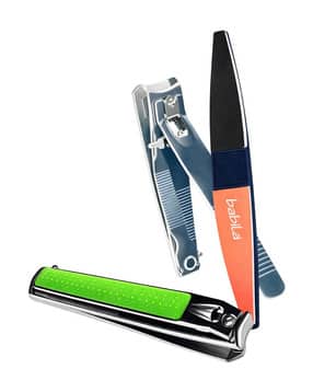 babila Pack Of 2 Set Of Large Nail Clipper And Nail Buffer Ncb-V021-picture-24