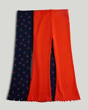 mothercare Girls Pack of 2 Beach Picnic Print Leggings-picture-15