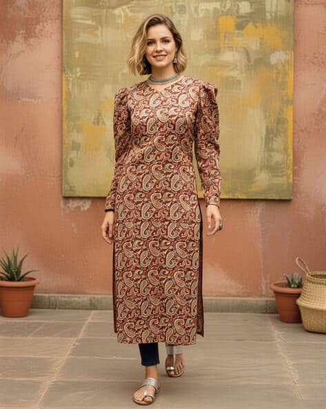 Nyrika Women Paisley Print Straight Kurta