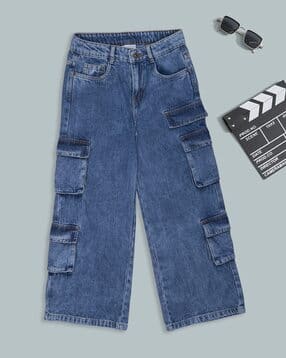 pantaloons junior Girls Mid-Rise Elasticated Waist Jeans-picture-43