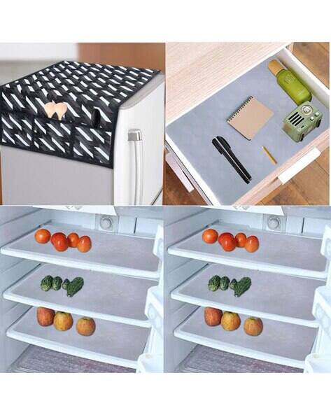 CROSMO Set of 4 Mats with Printed Fridge Cover