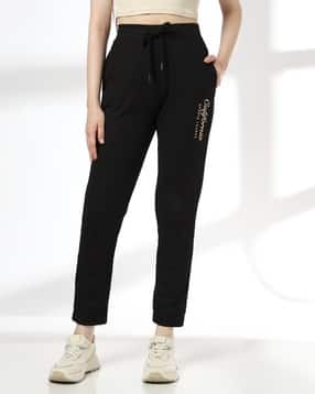 teamspirit Women Typographic Embroidered Waffle Joggers-picture-43