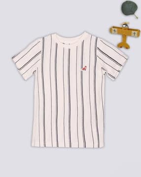 pantaloons junior Boys Striped Regular Fit T-Shirt with Round Neck-picture-11