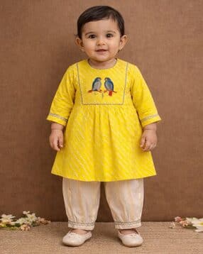 pspeaches Embroidered 2-Piece Round-Neck Kurta Set-picture-41